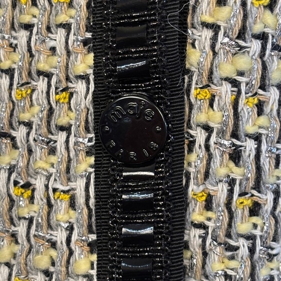 Maje Black and Cream Tweed Blazer - Picture 9 of 16